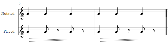 Combination baroque basic exercise