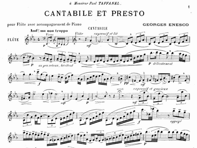 Enesco Cantabile et Presto – Practical Guide