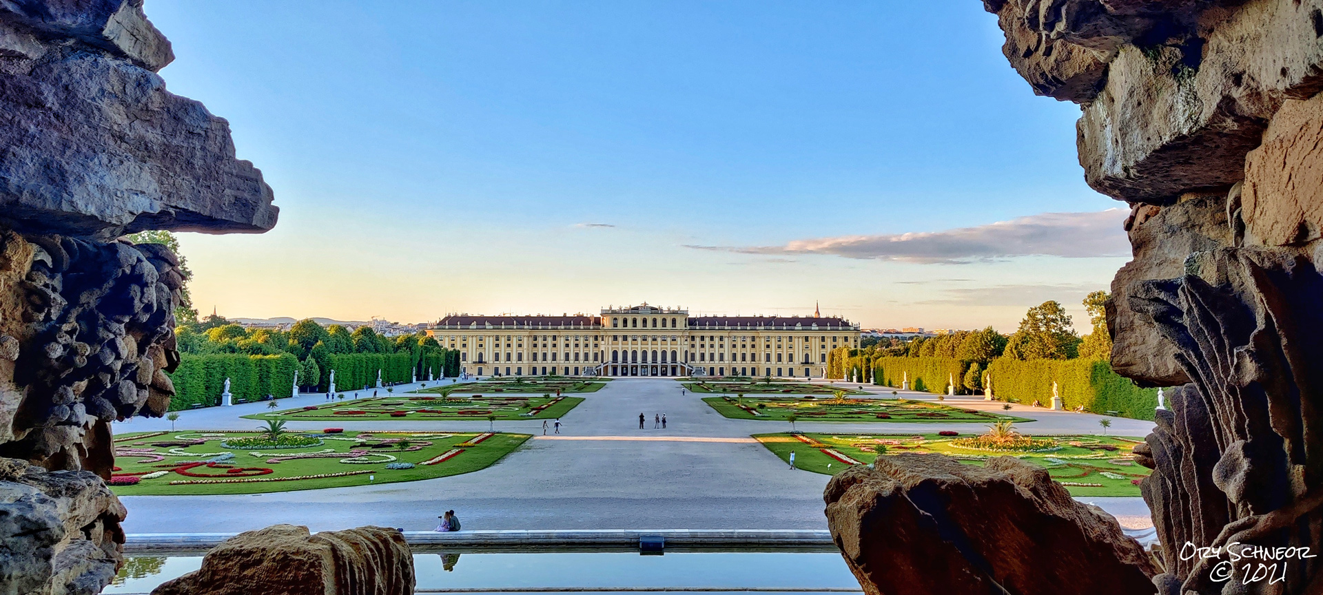 Schoenbrunn palace and gardens in Vienna